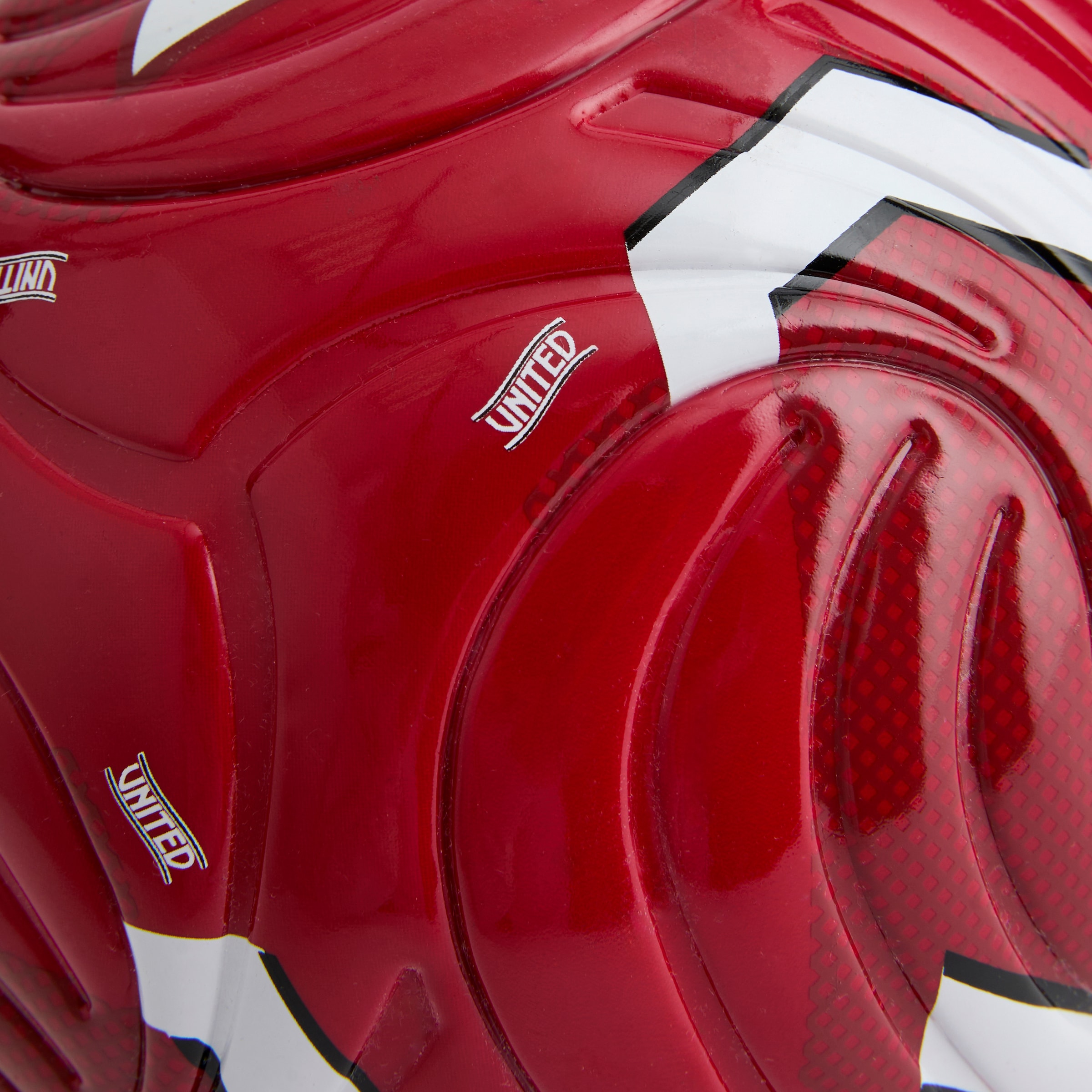 Manchester United x adidas Home Club Football Size 1 Red Red Detail [3-4]