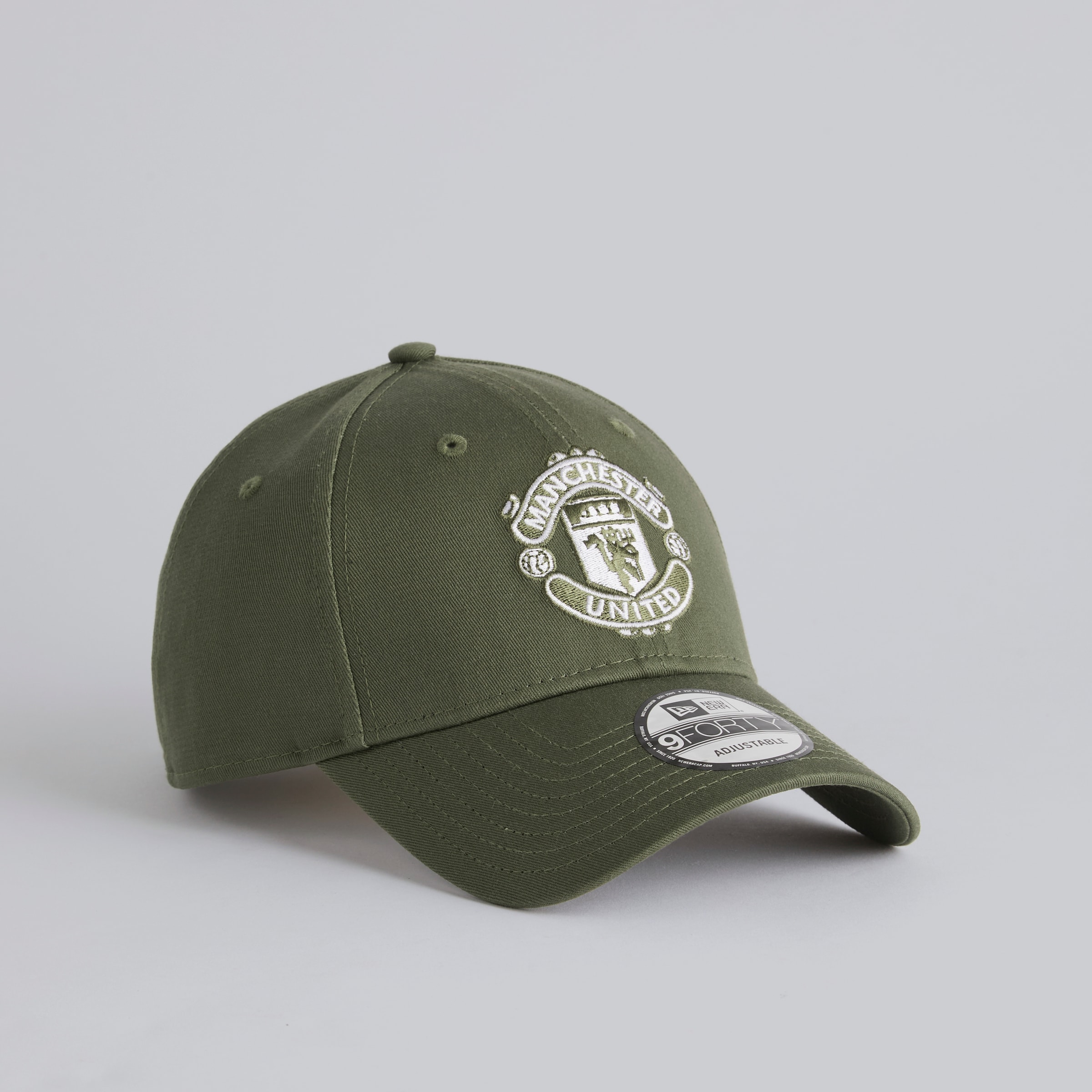 Manchester United x New Era Kids Crest 9Forty Cap Olive Green Detail [3-5]