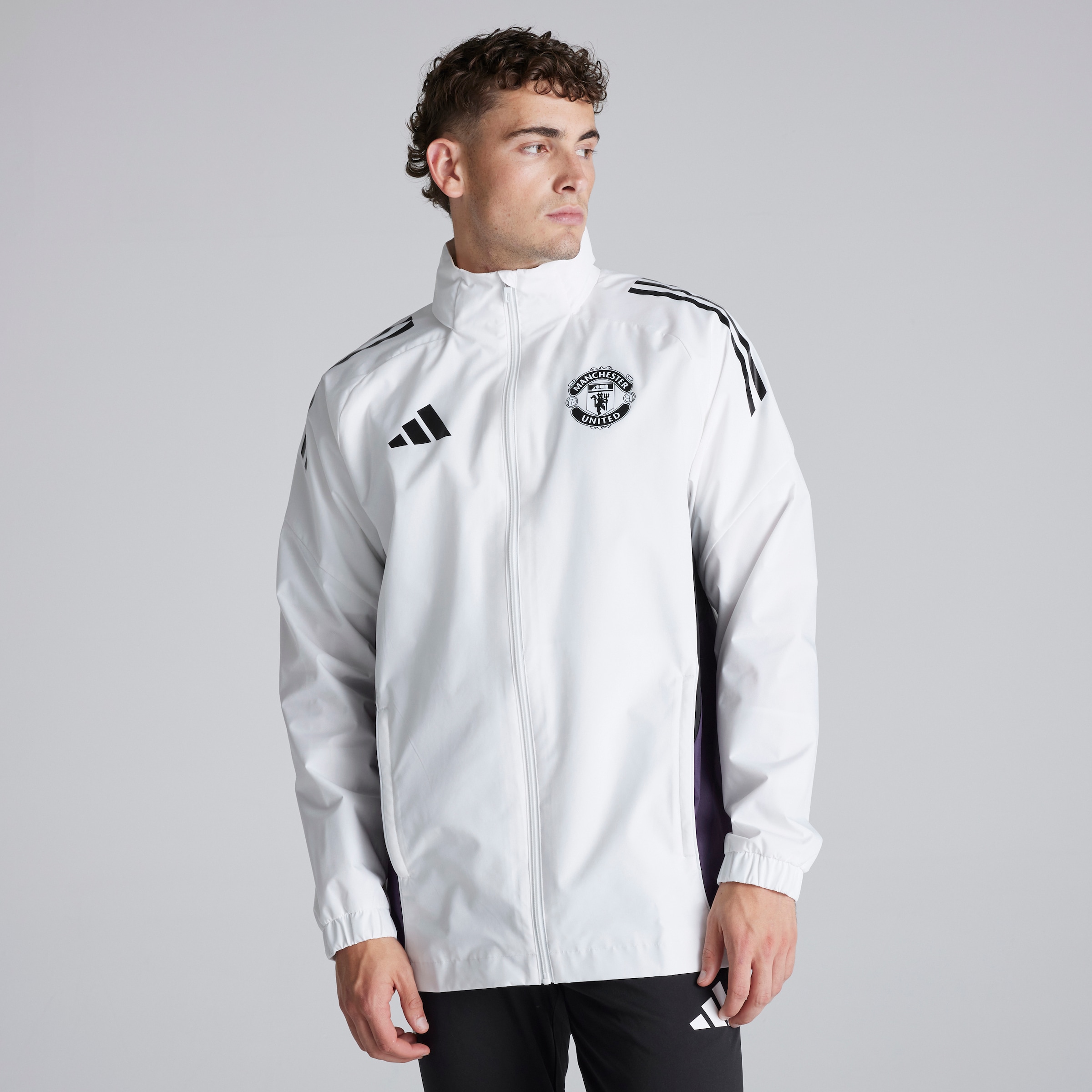 Manchester United Tiro 25 Competition All-Weather Jacket White