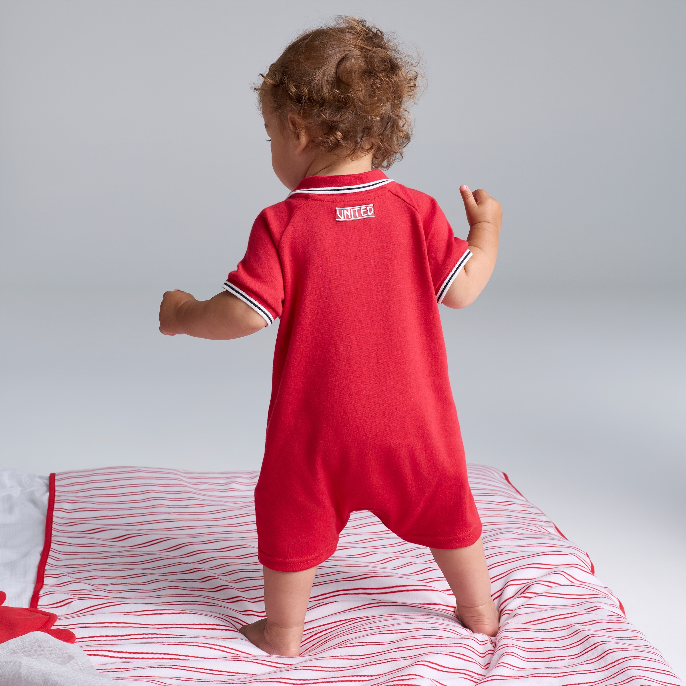 Manchester United Baby 26/27 Home Romper & Bucket Hat Red 红色 细节 [2-5]