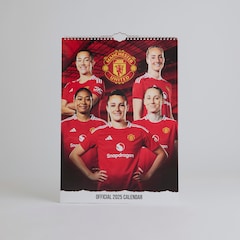 Manchester United 2025 A3 Core Womens Player Calendar Red
