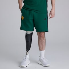 Manchester United x adidas Essentials 3-Stripes Fleece Short Green