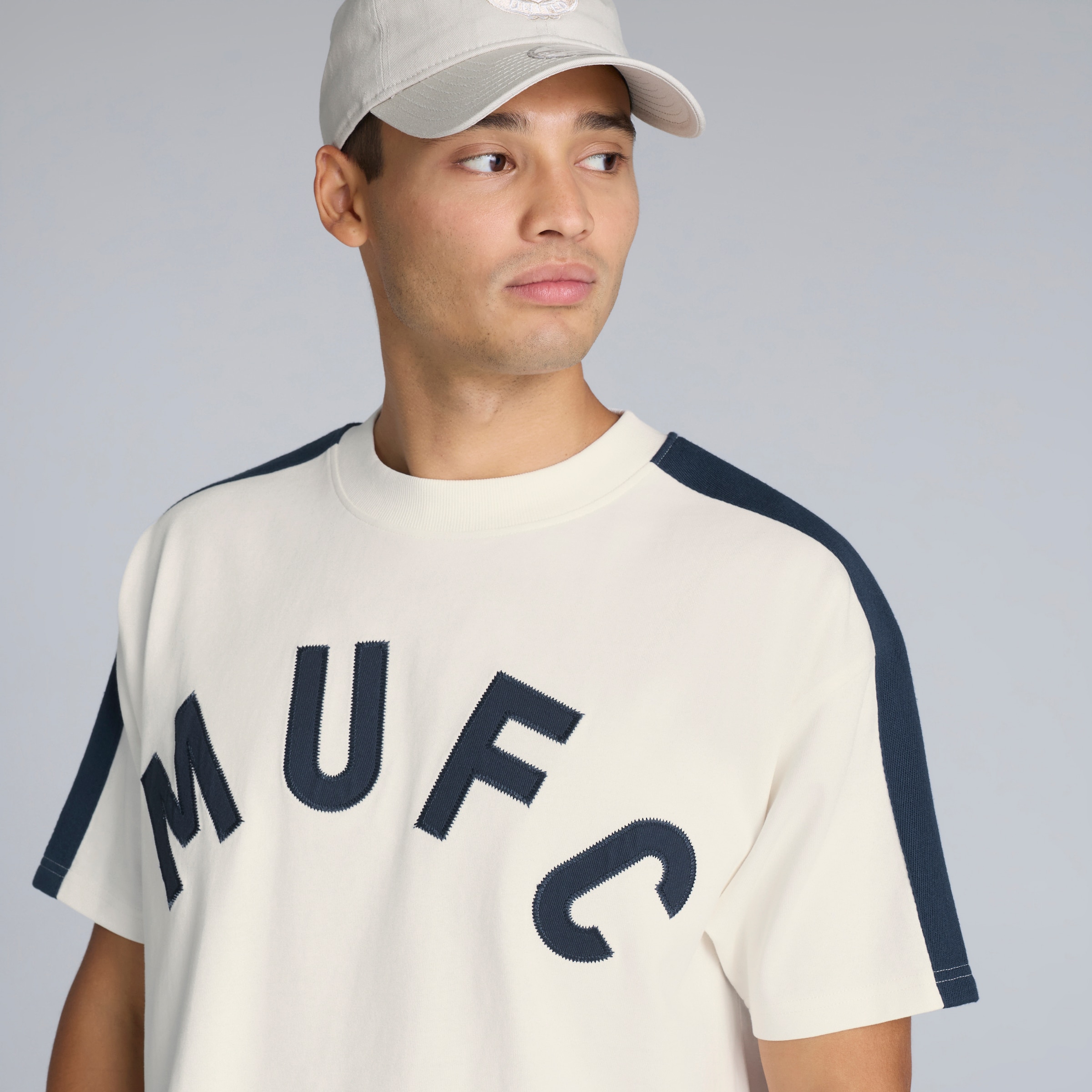 Manchester United Heritage Print T-Shirt Cream Beige 细节 [4-5]