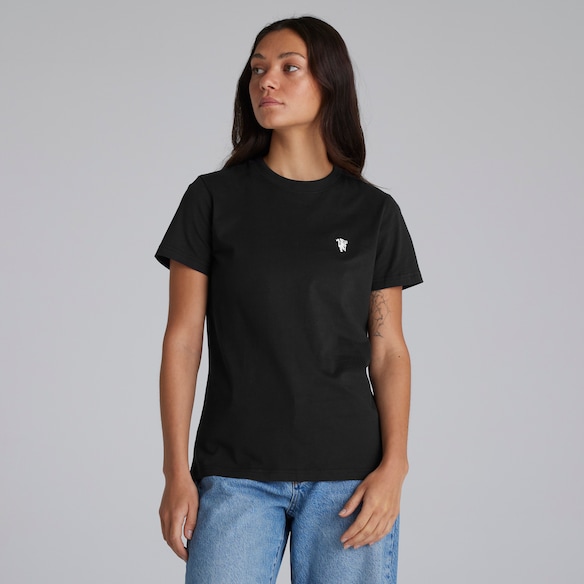 Manchester United Womens Devil Essentials T-Shirt Black Black