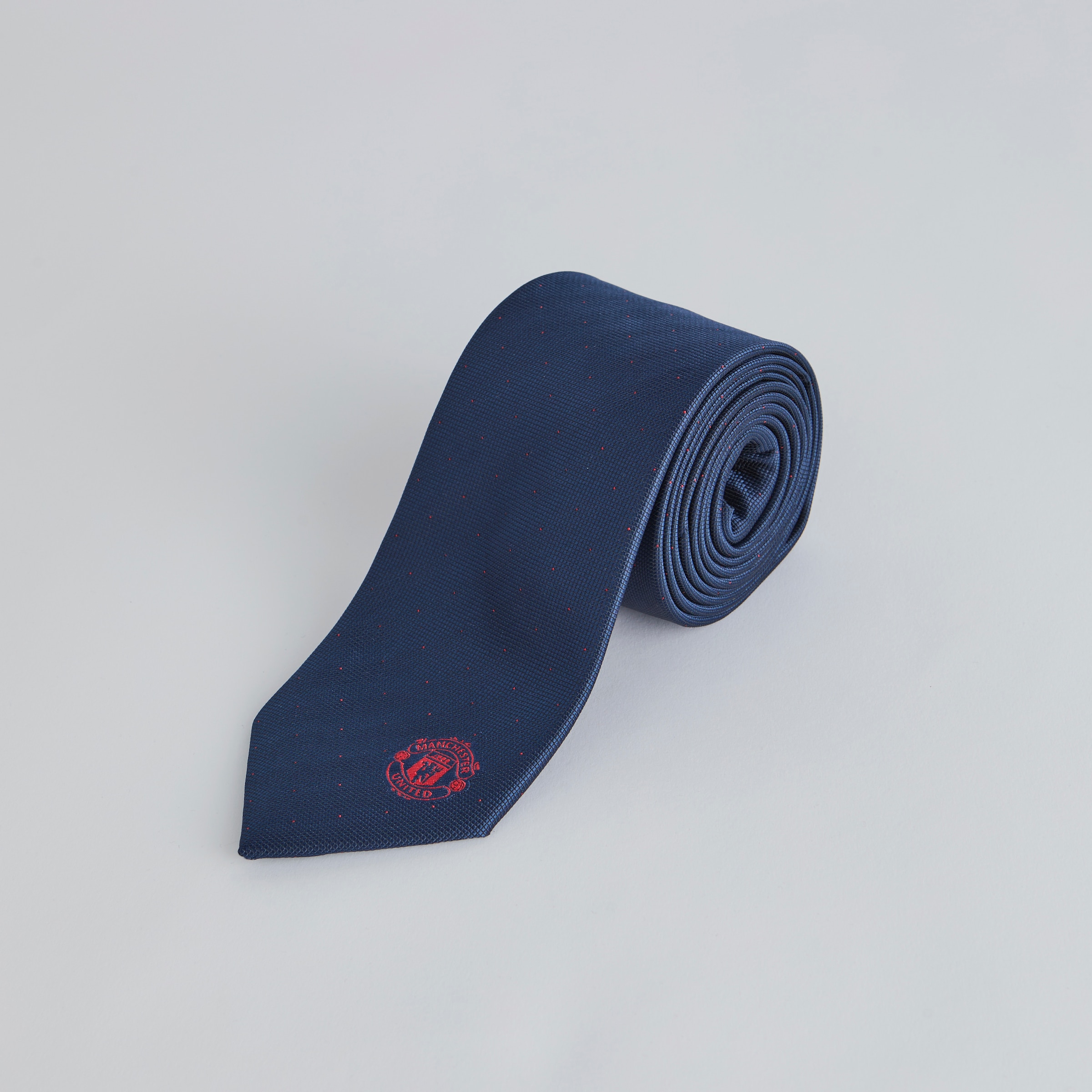 Manchester United Crest Tie Navy Navy blue