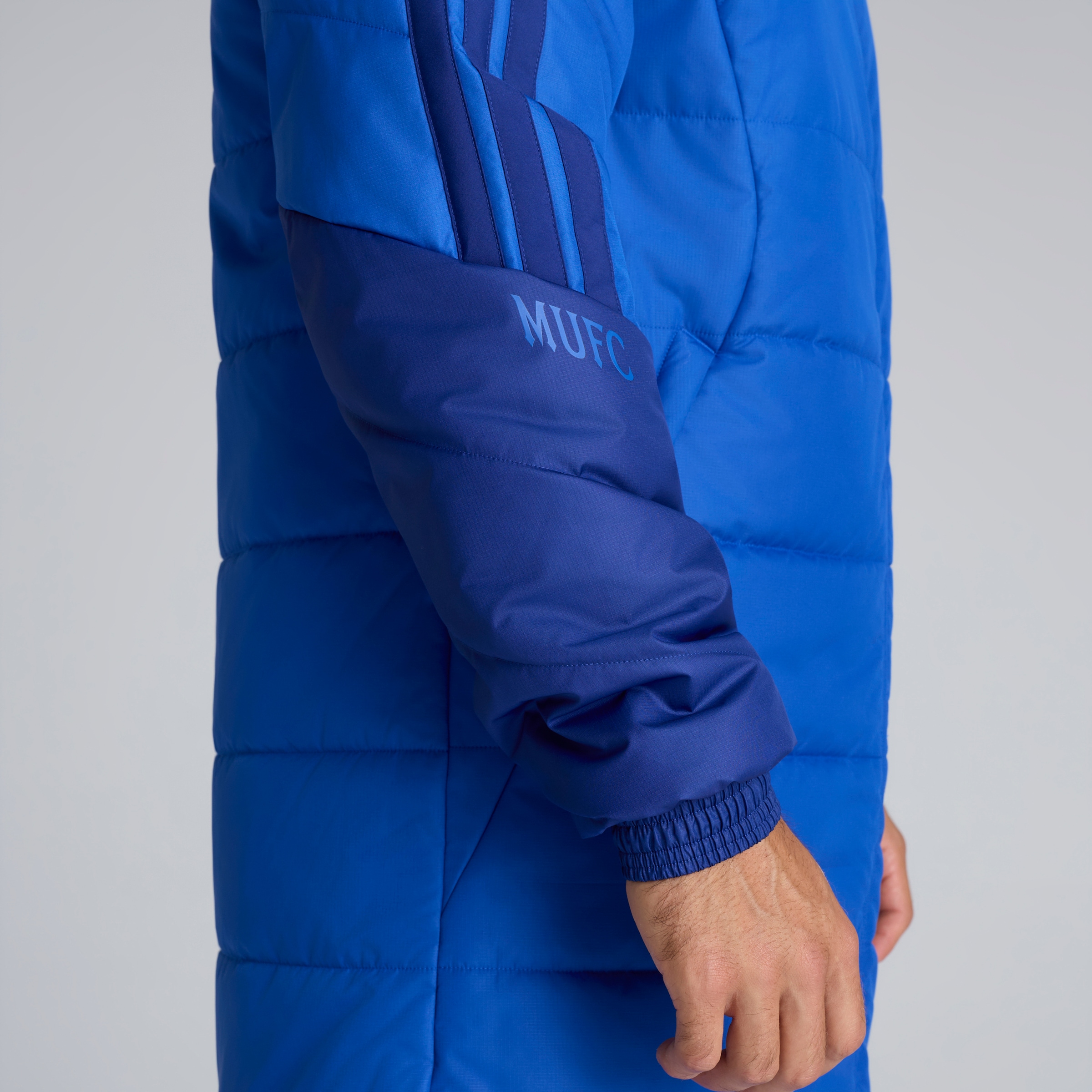 Manchester United 26/27 Cup Training Tiro Authentic Long Coat Blue Blau Detail [6-6]
