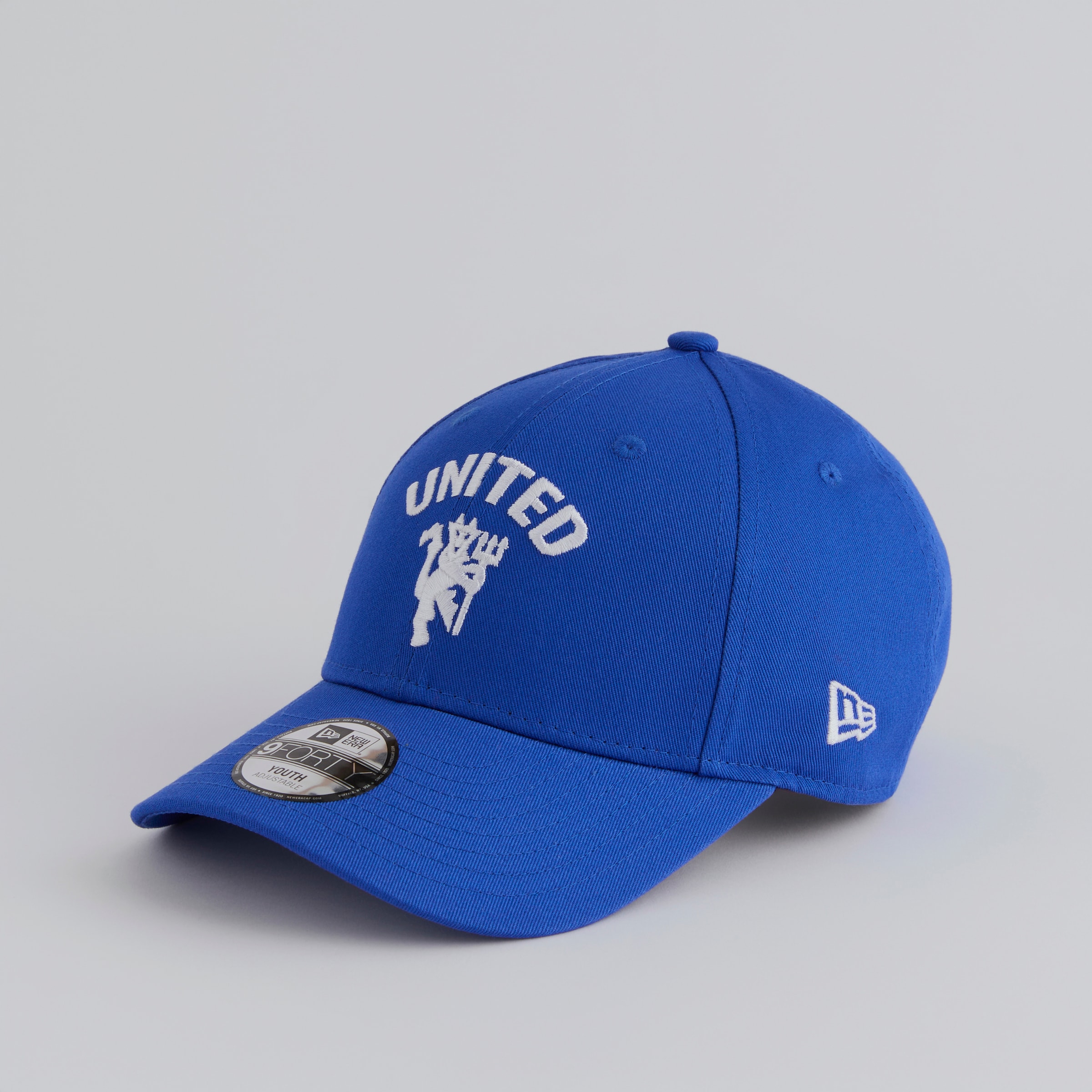 Manchester United x New Era Kids United Devil 9Forty Cap Blue Blue Detail [3-4]