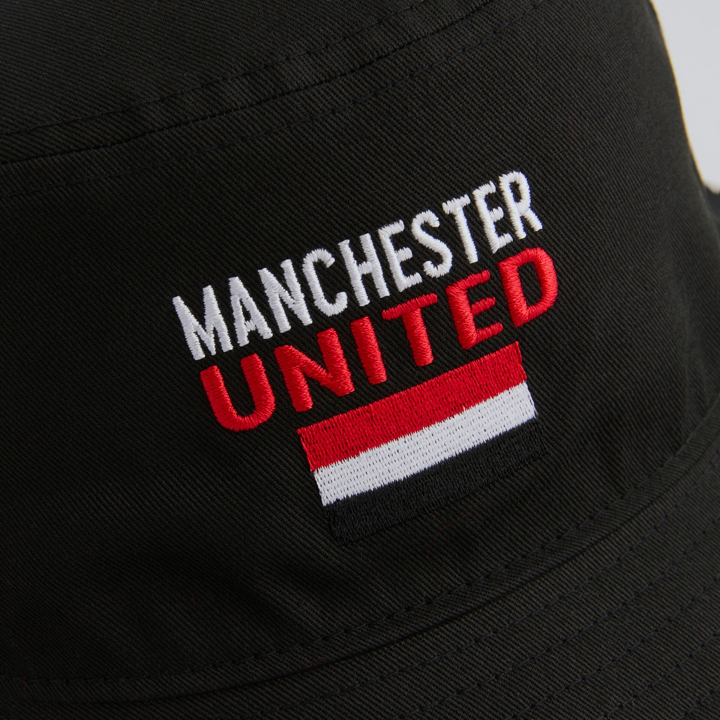 Manchester United x New Era Fan Flag Bucket Hat Black 검정색 세부 사항 [5-5]