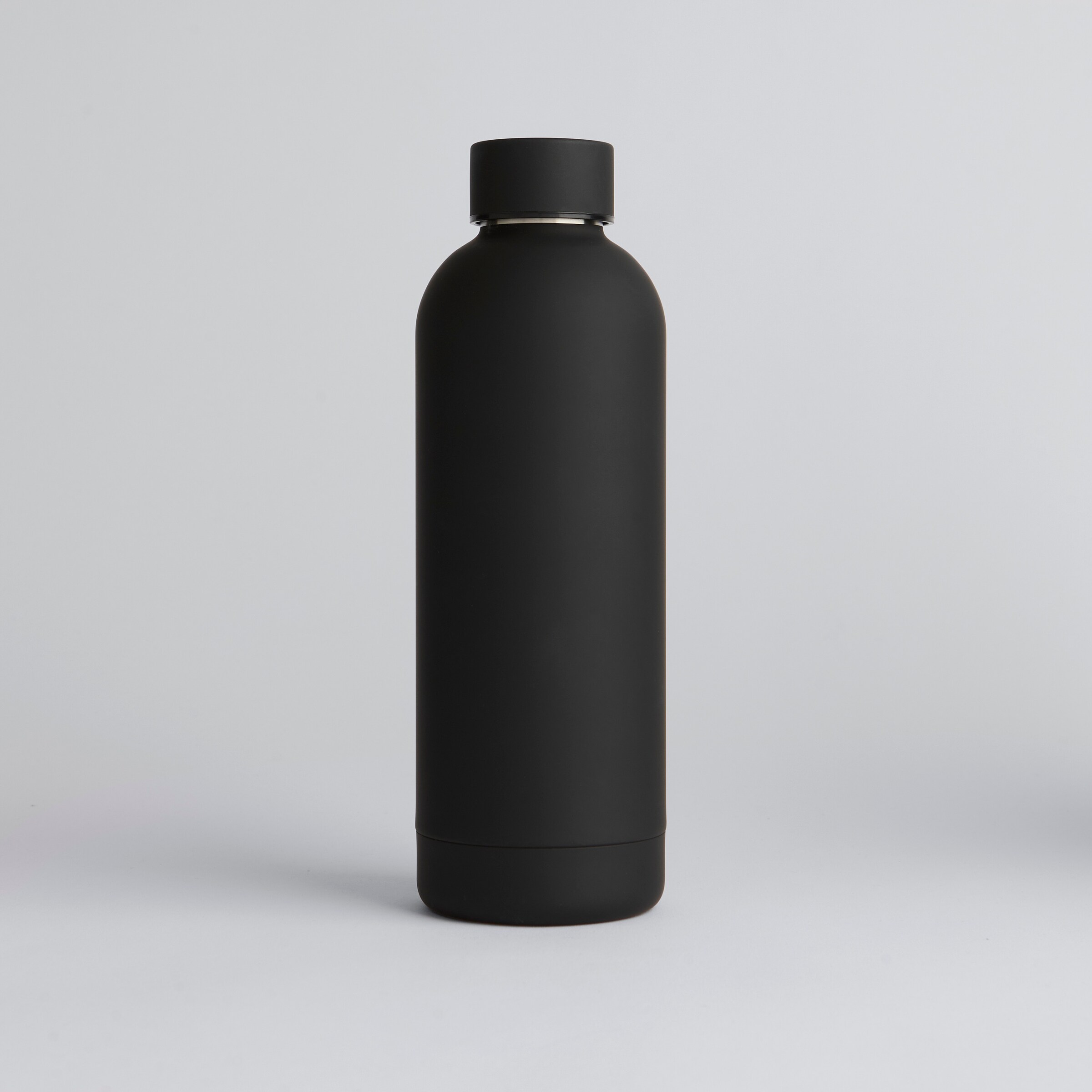 Manchester United PU Coated Bottle Black Black Detail [2-4]
