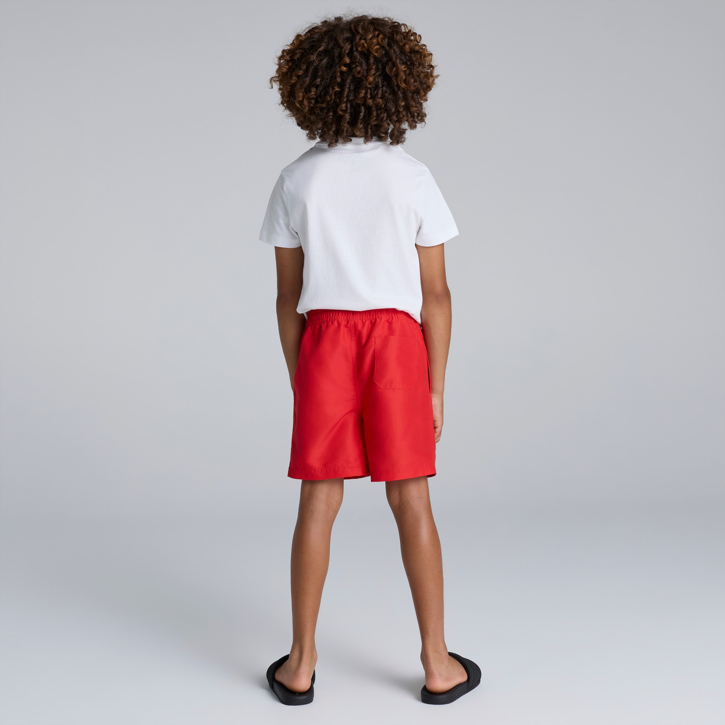 Manchester United Kids Swim Shorts Red Red Detail [2-5]