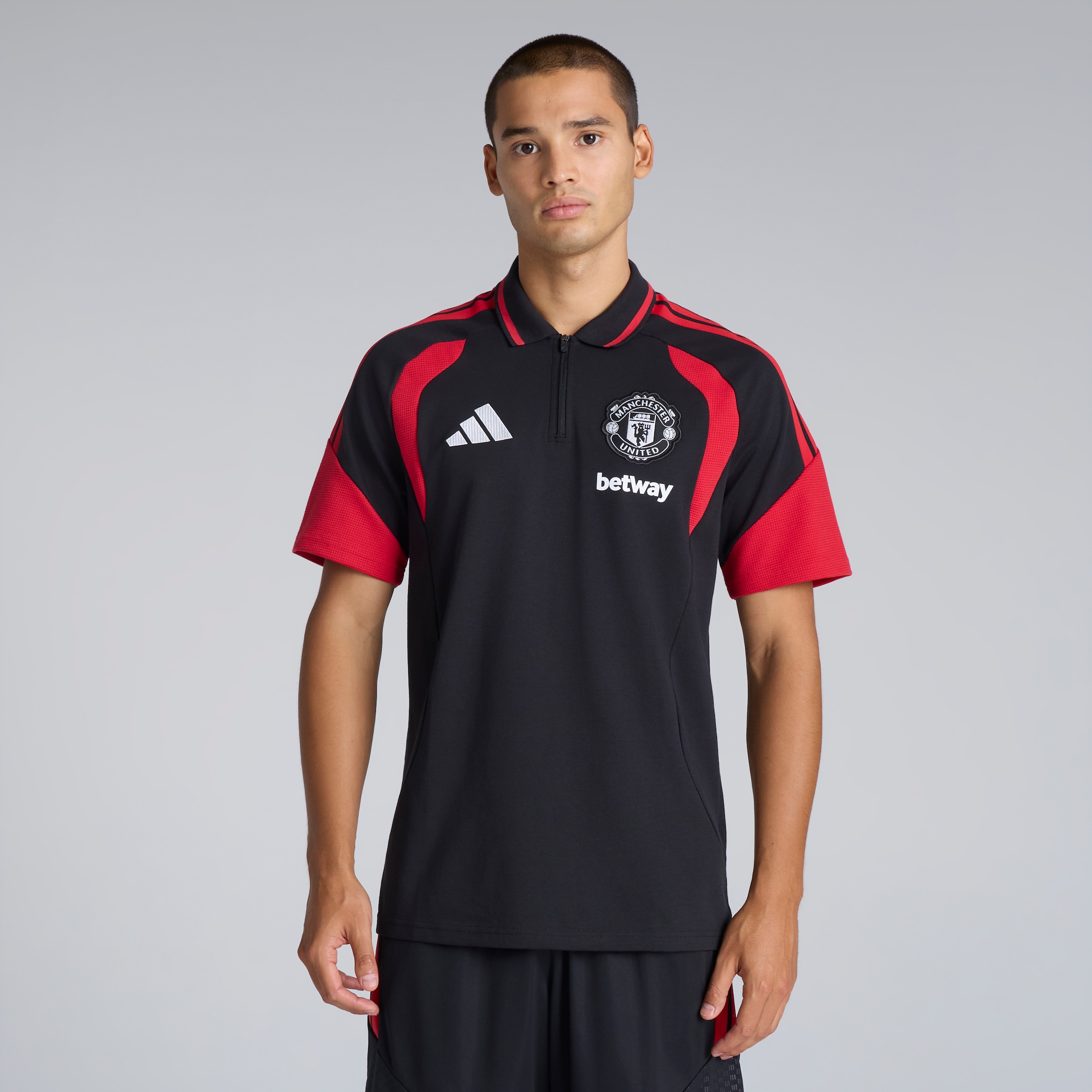 Manchester United 26/27 Training Tiro Polo Black (Sponsored) 검정색