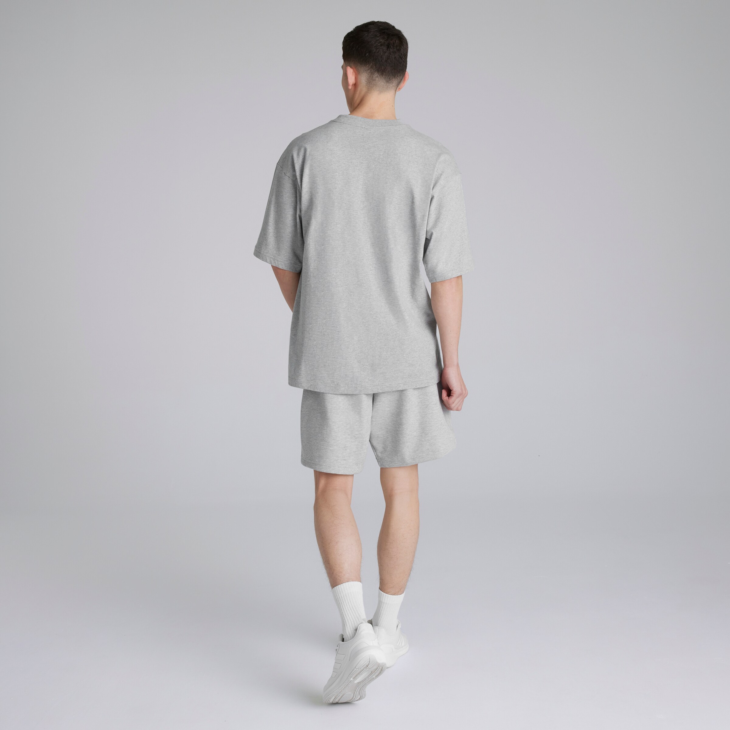 Manchester United x adidas Future Icons Short Grey Marl Gris Détail [2-5]