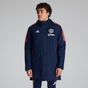 Manchester United Tiro 24 Stadium Parka Navy