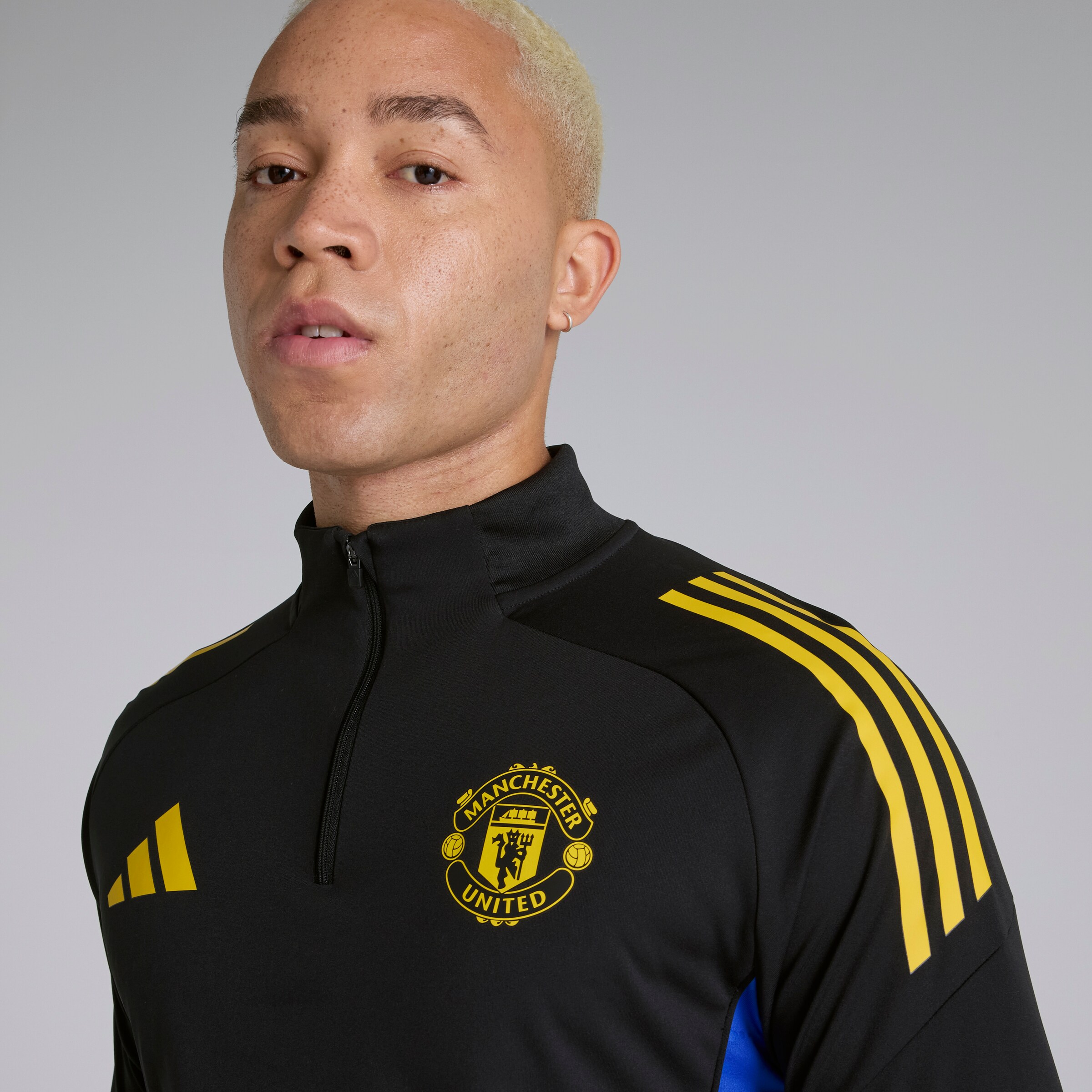 Manchester United Tiro 25 Competition Training Top Black Detail [4-5]
