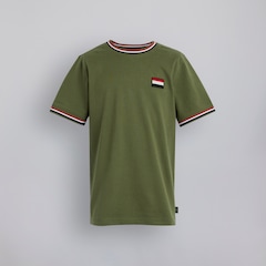 Manchester United Kids Pique T-Shirt Khaki