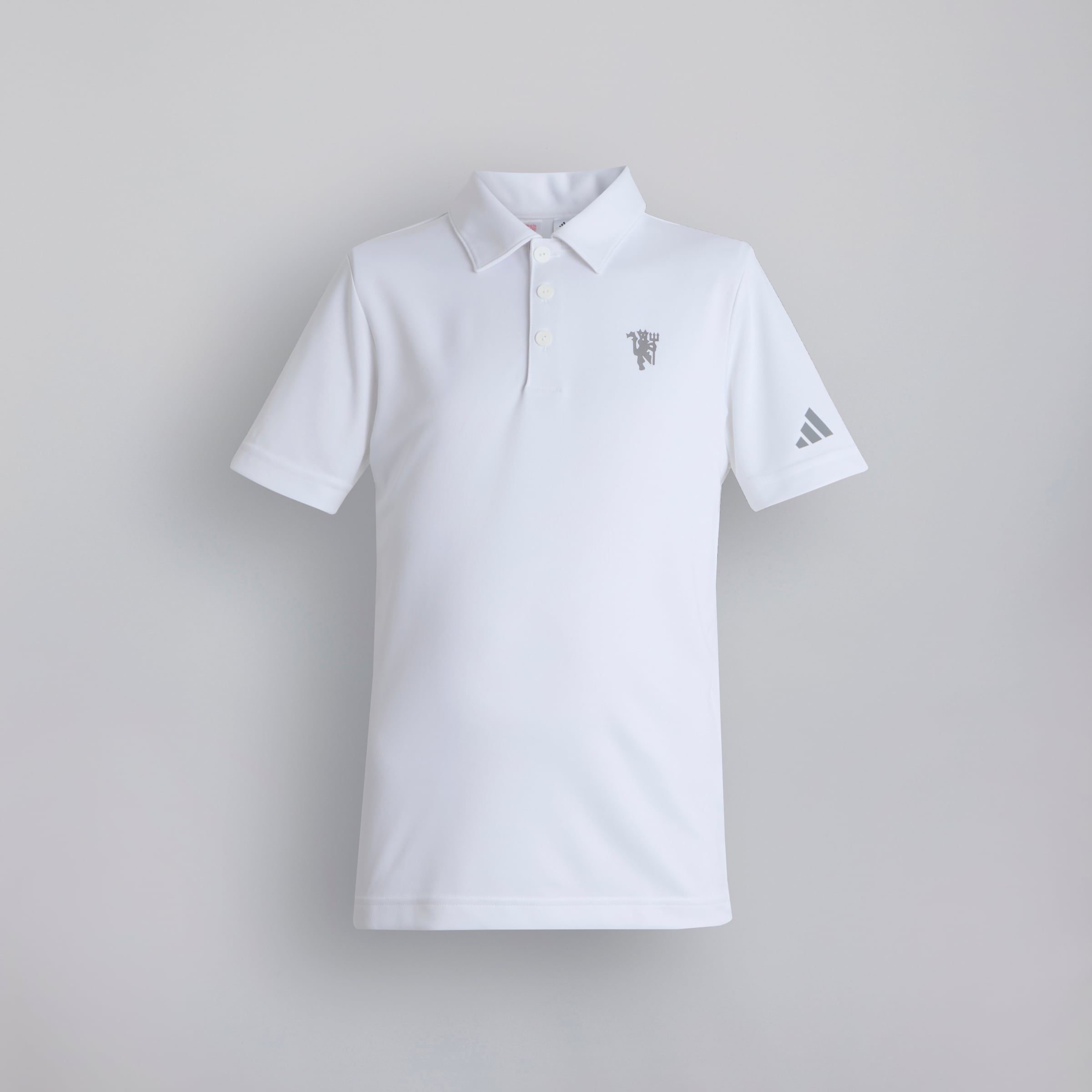 Manchester United x adidas Kids Golf Performance Polo Shirt White White