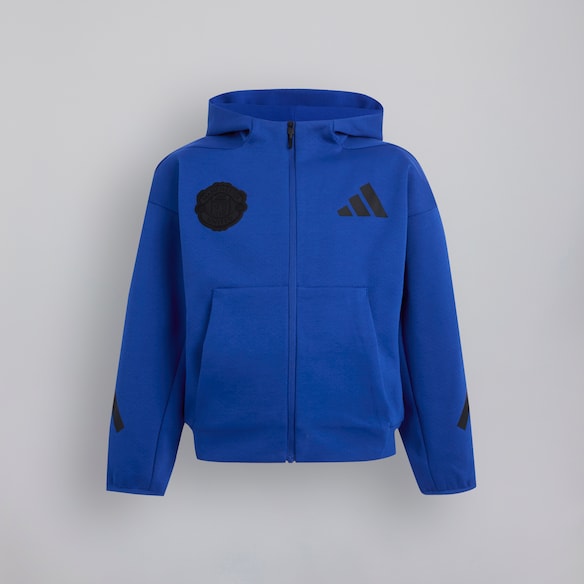 Manchester United x adidas Kids adidas Z.N.E. Full-Zip Hooded Track Jacket Blue Blue