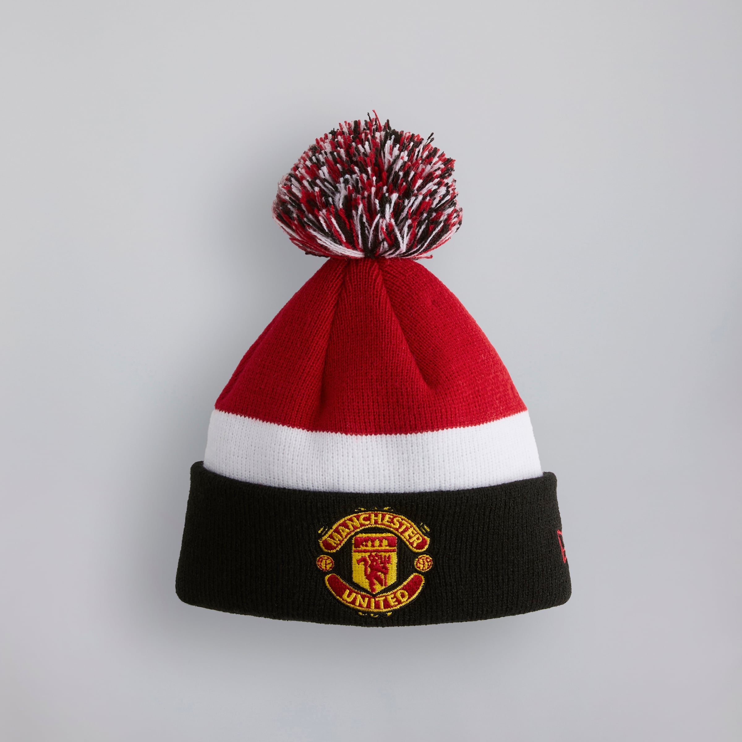 Manchester United x New Era Baby My First Fan Flag Bobble Beanie Red White