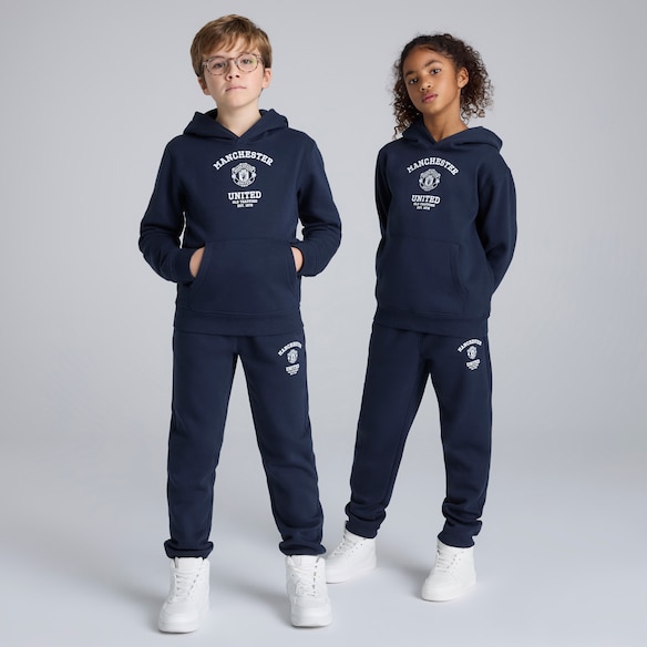 Manchester United Kids Varsity Joggers Navy Navy blue