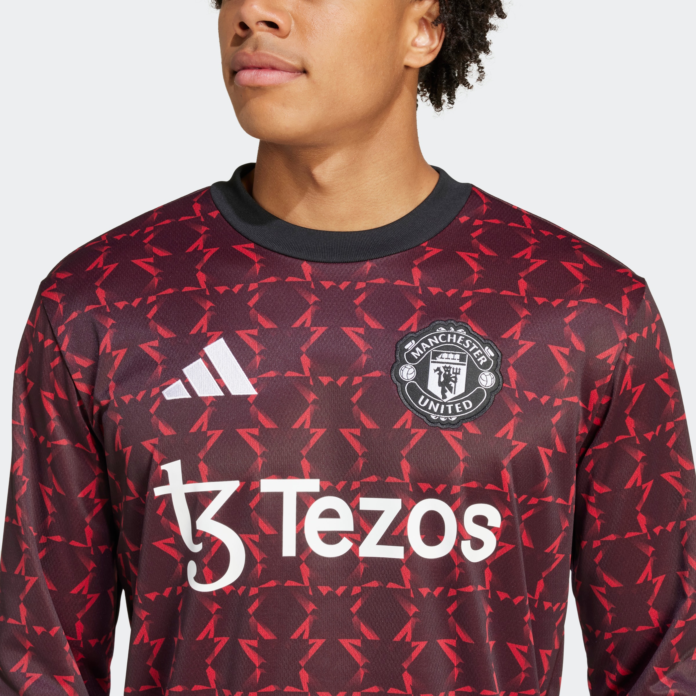 Buy Manchester United Pre-Match Warm Top Black Manchester United