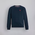 Manchester United Kids Devil Essentials Sweatshirt Navy