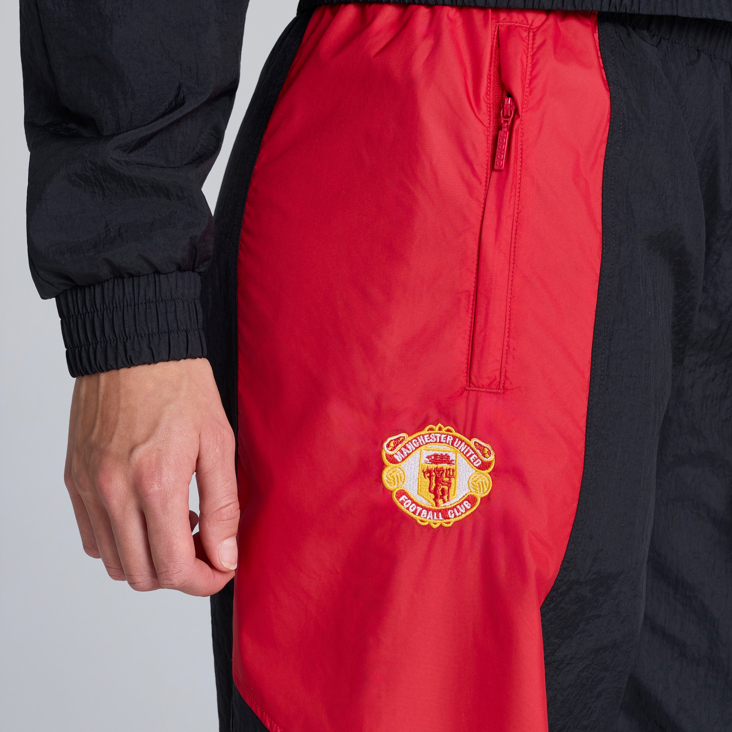 Manchester United x adidas Womens EQT Track Pants Black Black Detail [5-6]
