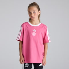 Manchester United x adidas Kids Essentials T-Shirt Pink