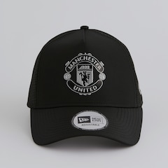 Manchester United x New Era Reflective Crest Trucker Cap Black
