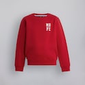 Manchester United Kids Varsity Back Print Sweatshirt Red