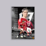 Manchester United Garnacho Core Photo A2 Poster Black