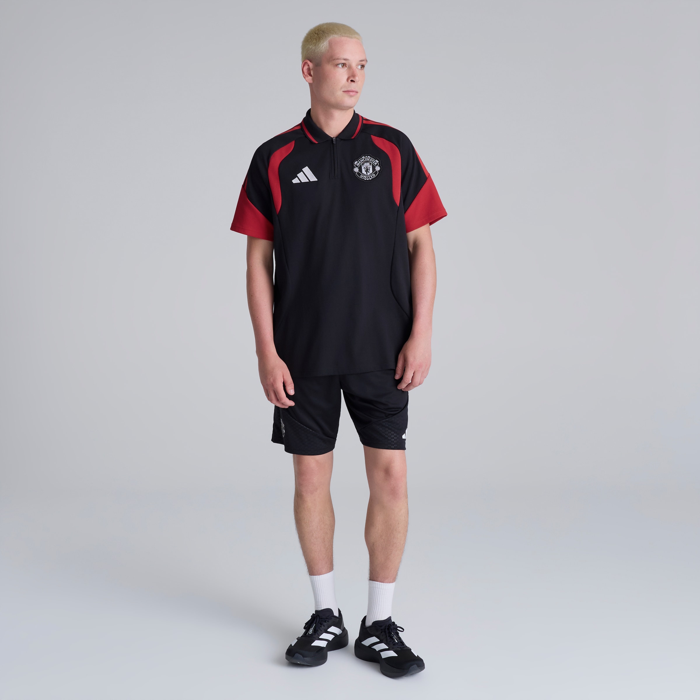 Manchester United 26/27 Training Tiro Polo Black Black Detail [3-5]