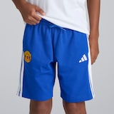 Manchester United x adidas Kids Essentials 3-Stripes Shorts Blue