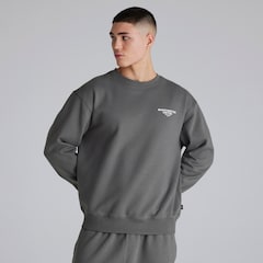 Manchester United Mens Back Print Sweatshirt Slate