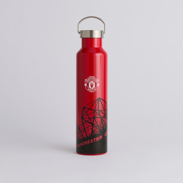 Manchester United Old Trafford Photo Water Bottle Red Red