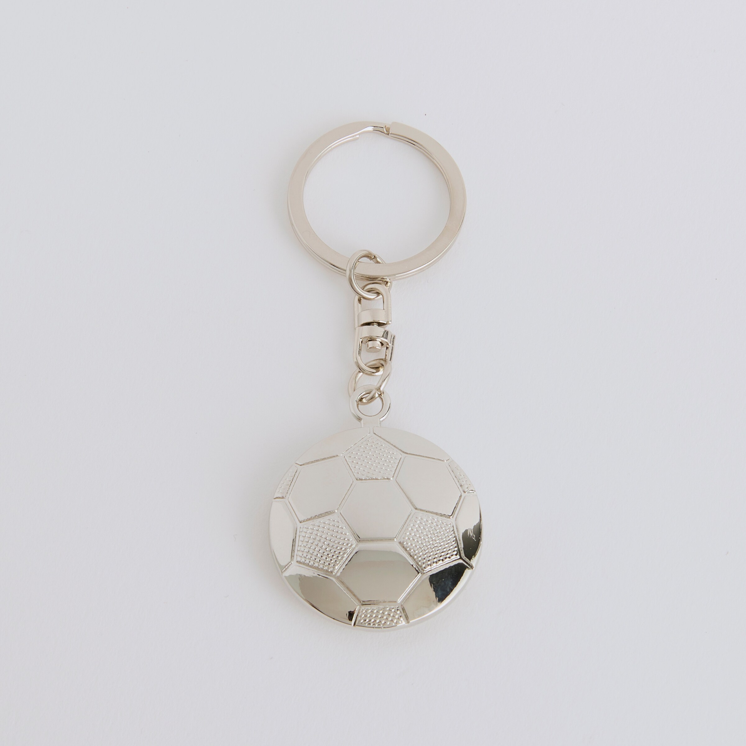 Manchester United Flat Football Keyring Silver Multi Detail [2-4]