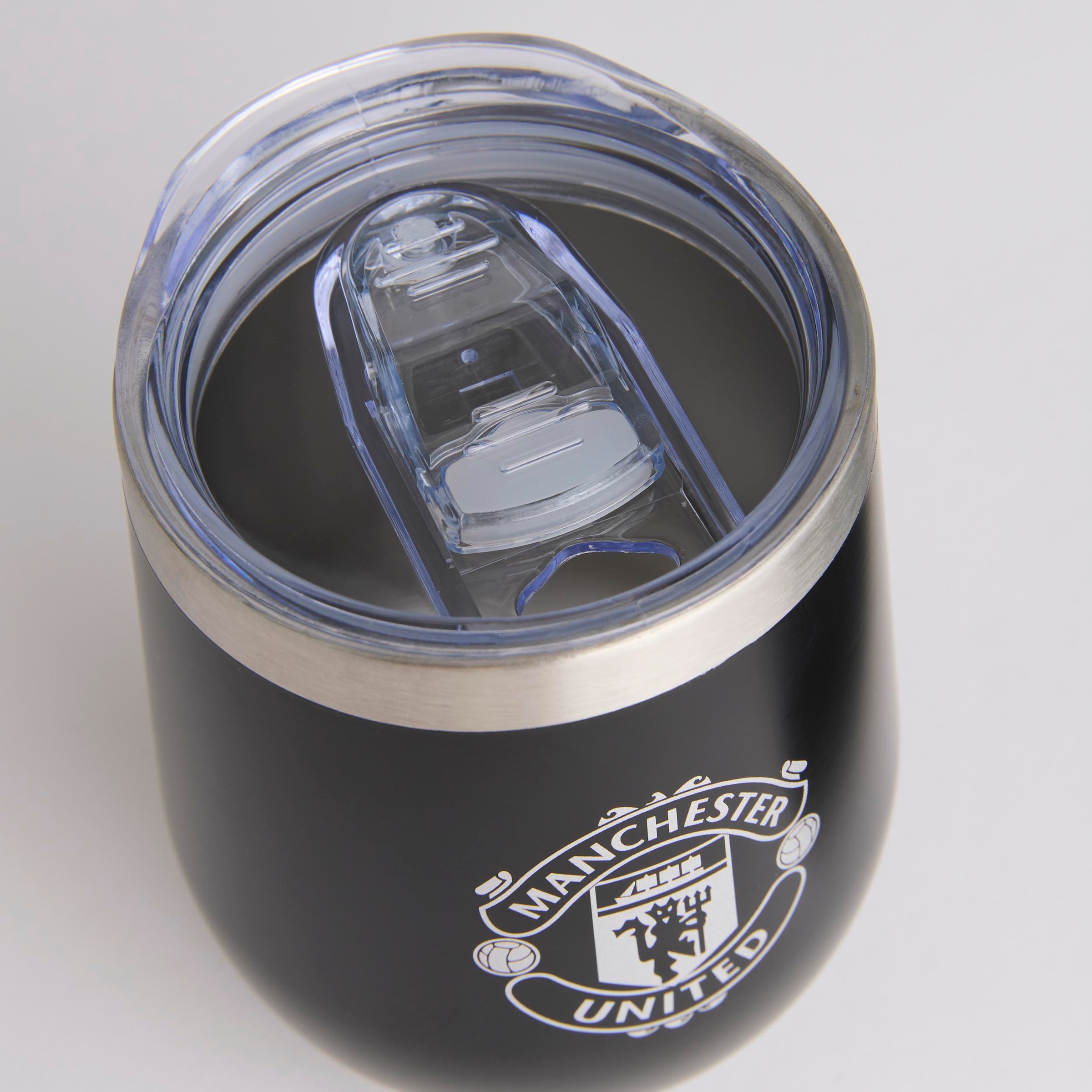 Manchester United Metallic Crest Travel Cup Black Black Detail [2-4]