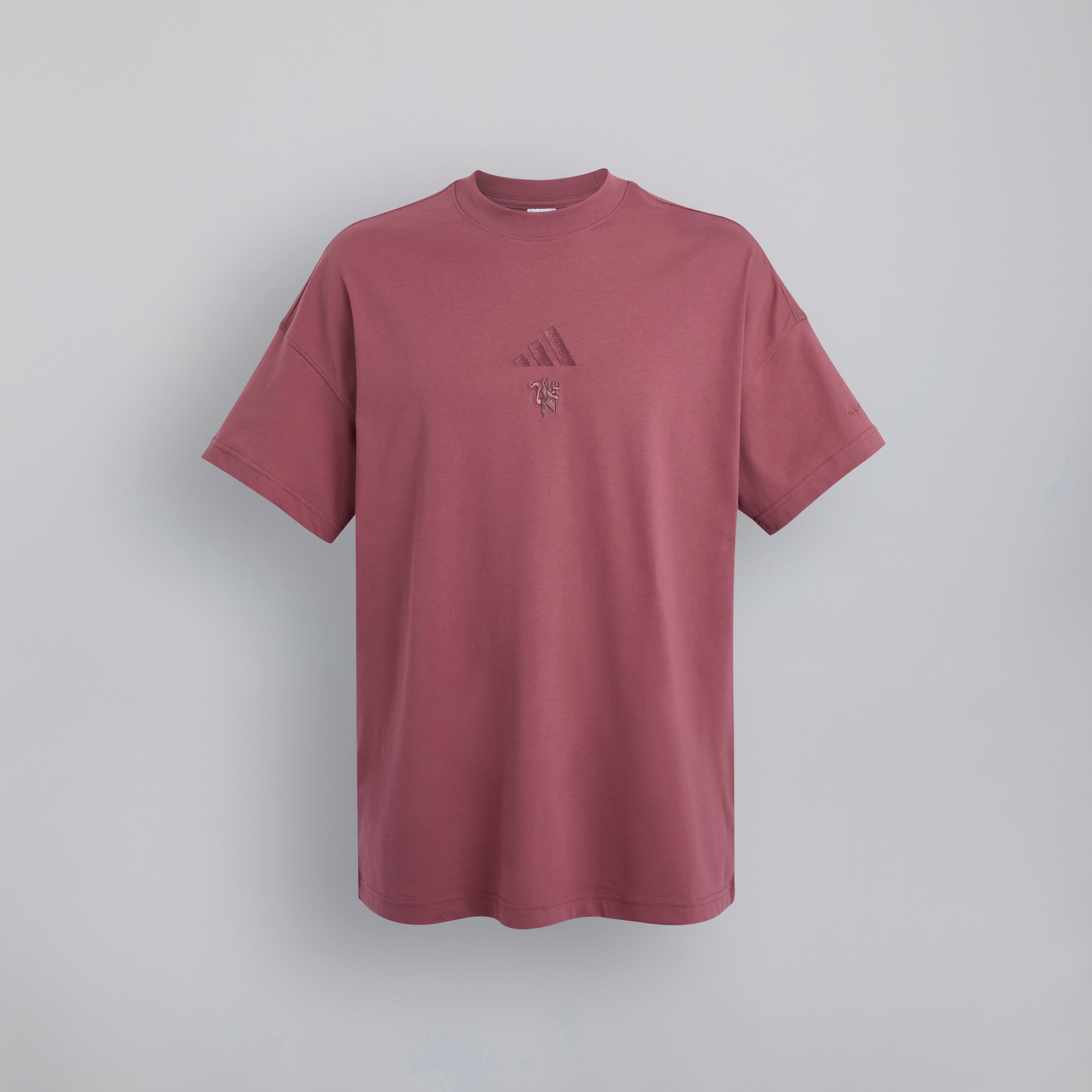 T-Shirt Bourgogne ALL SZN de Manchester United x adidas Rouge Détail [5-6]