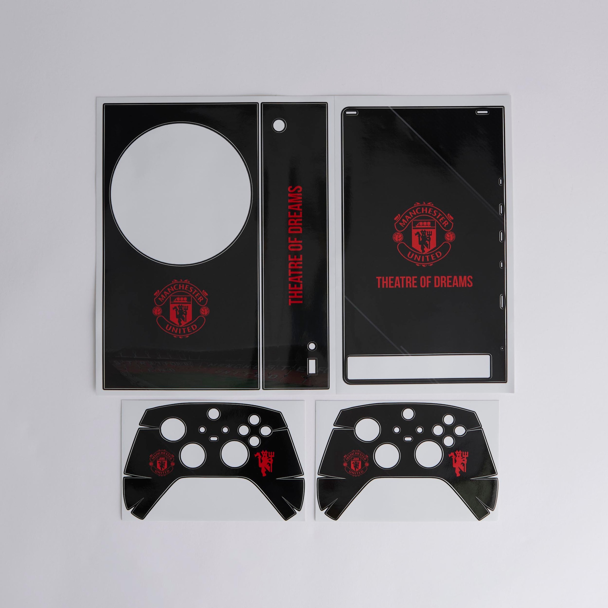 Manchester United Xbox Series S Console Skin Bundle Black Detail [1-4]