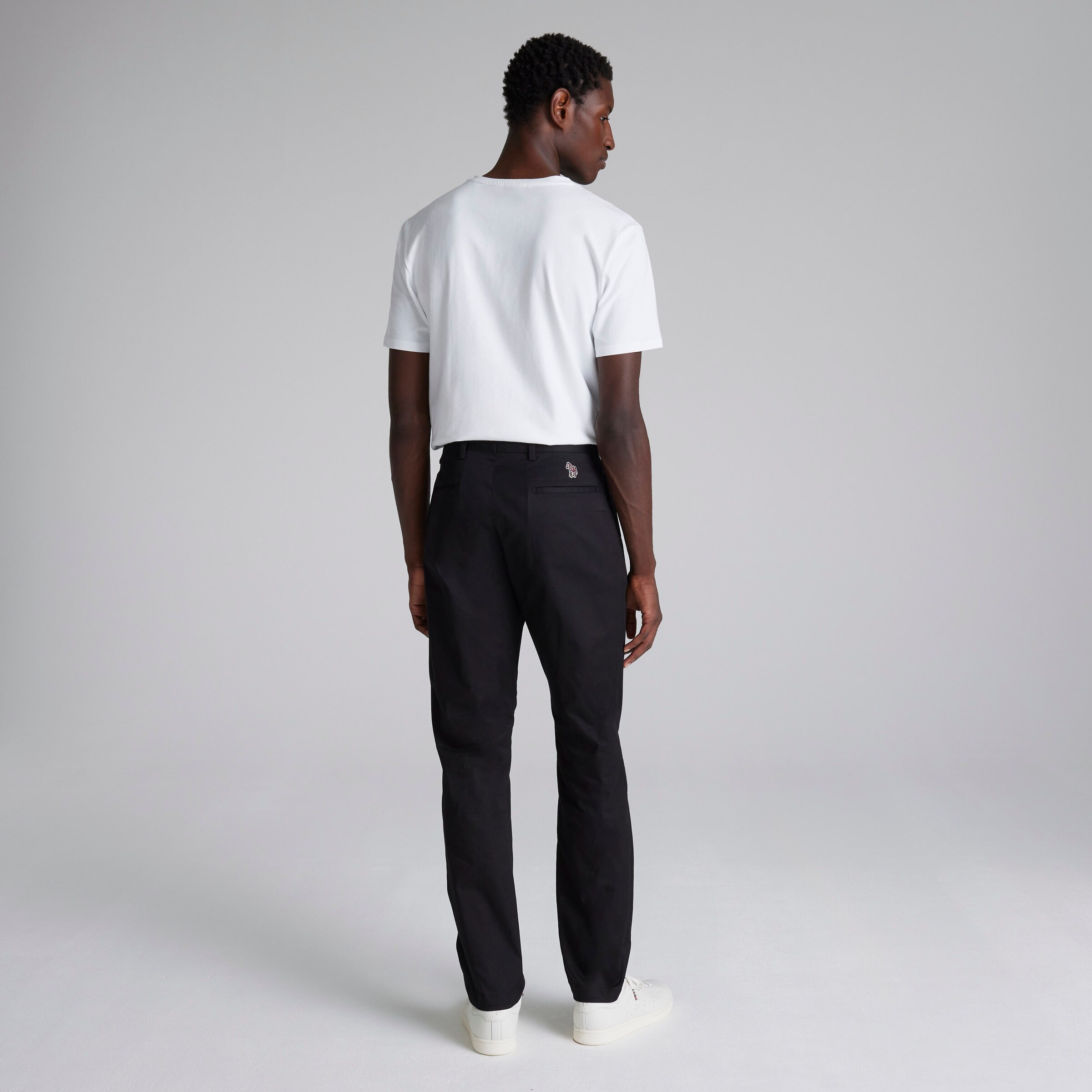 Manchester United x Paul Smith Mens Straight Fit Chinos Black Noir Détail [2-7]