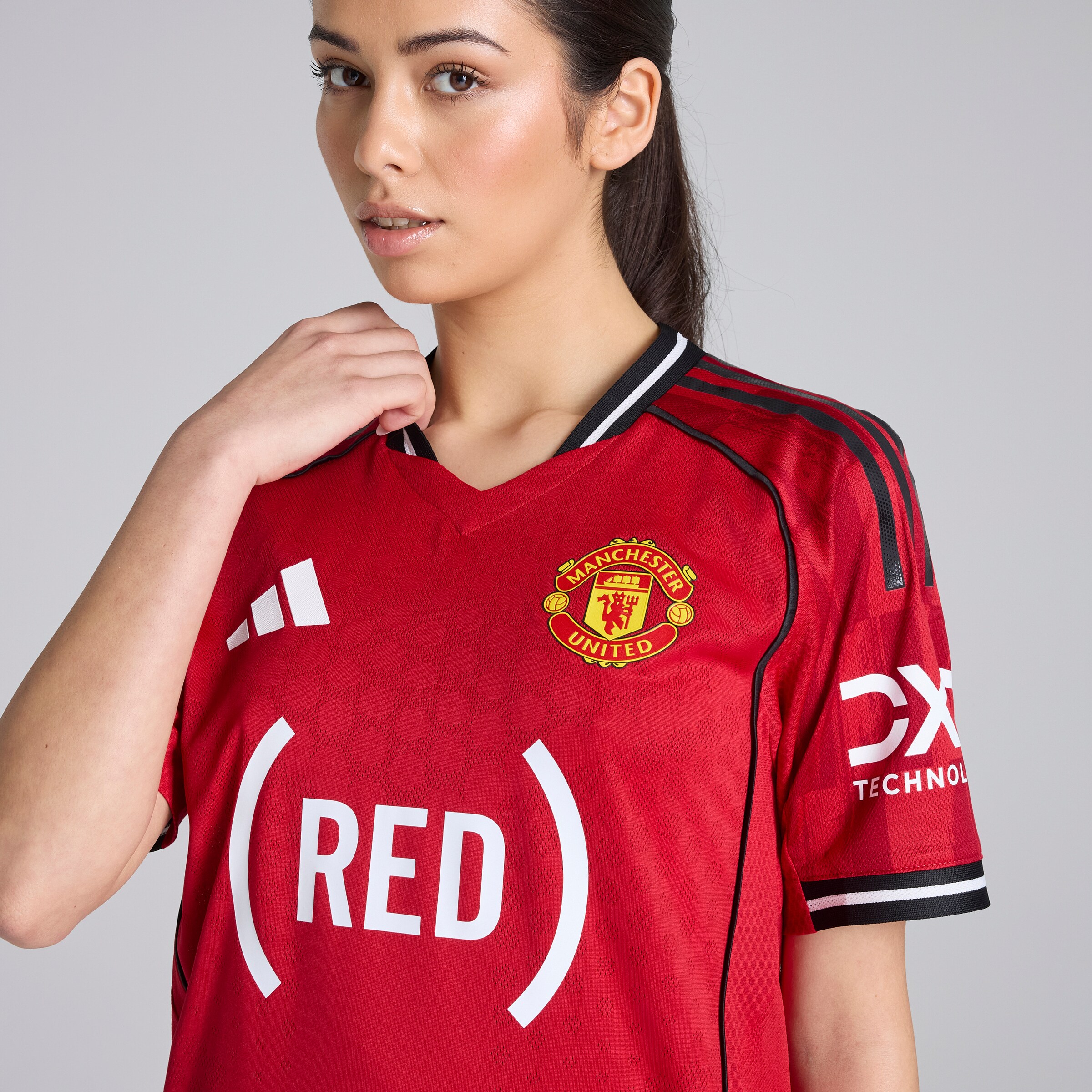 Manchester United Home Authentic RED Jersey Red Detail [10-10]
