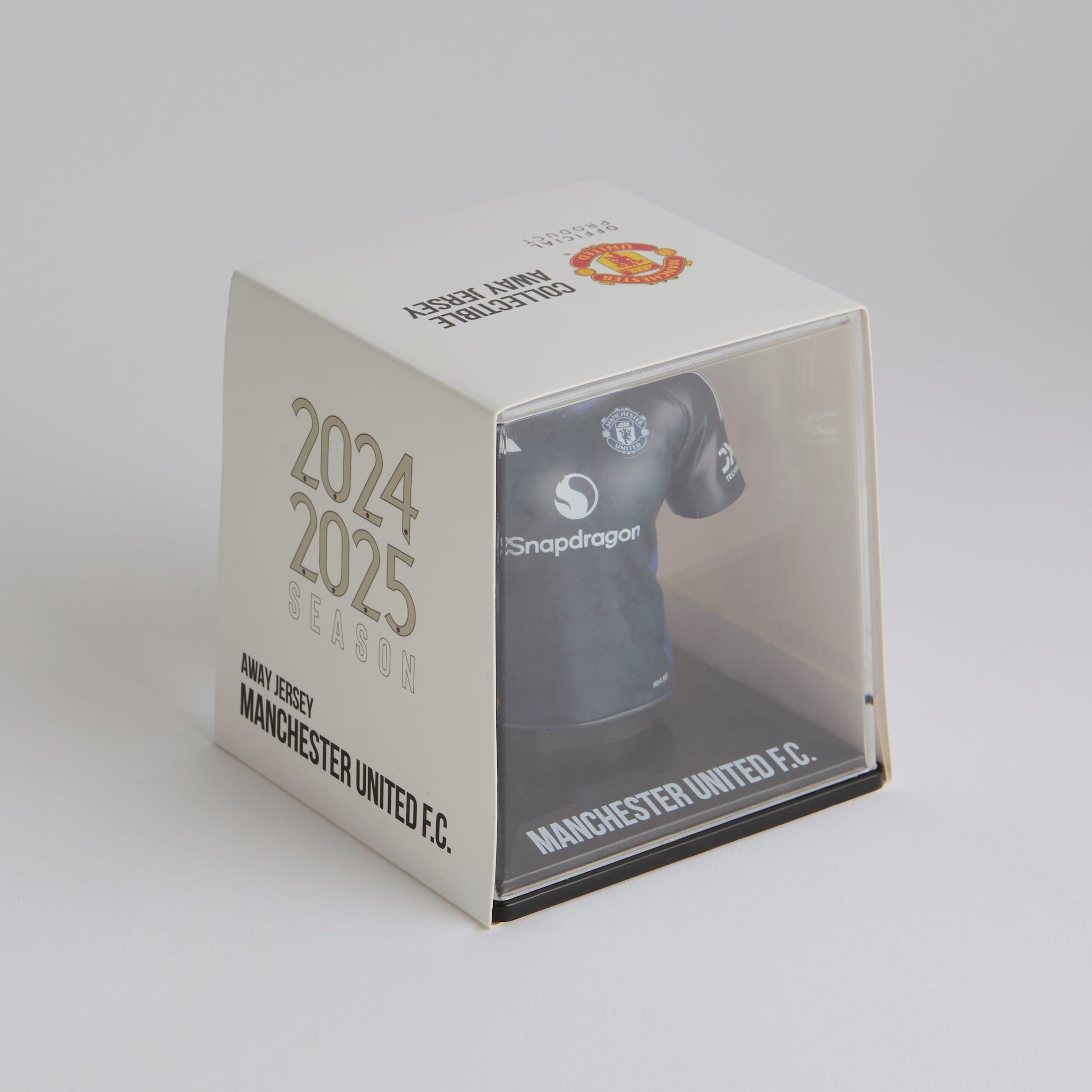 Manchester United 24/25 Away Jersey Collectible Navy Bleu marine Détail [3-4]