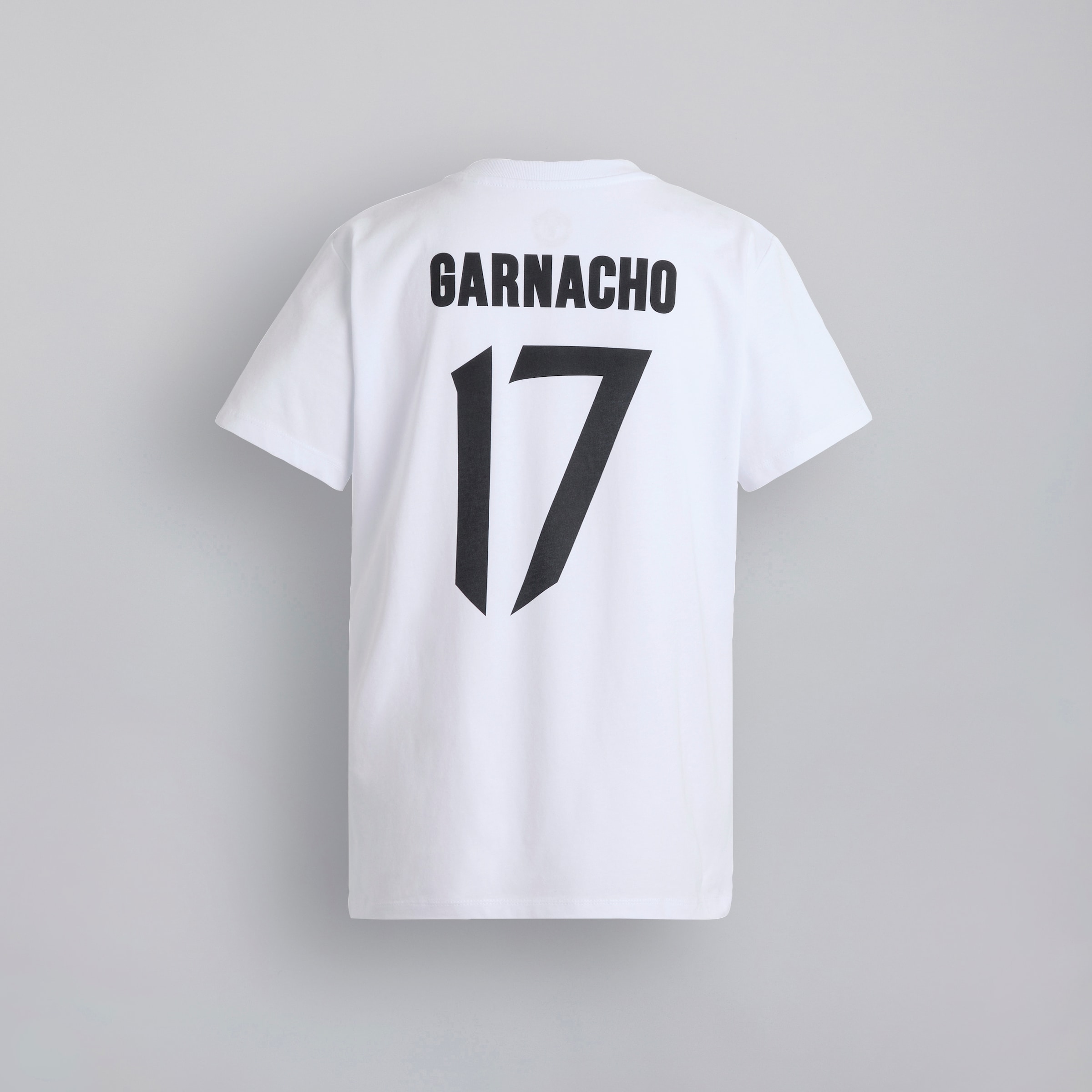 Manchester United Kids Garnacho 17 T-Shirt White White Detail [2-2]