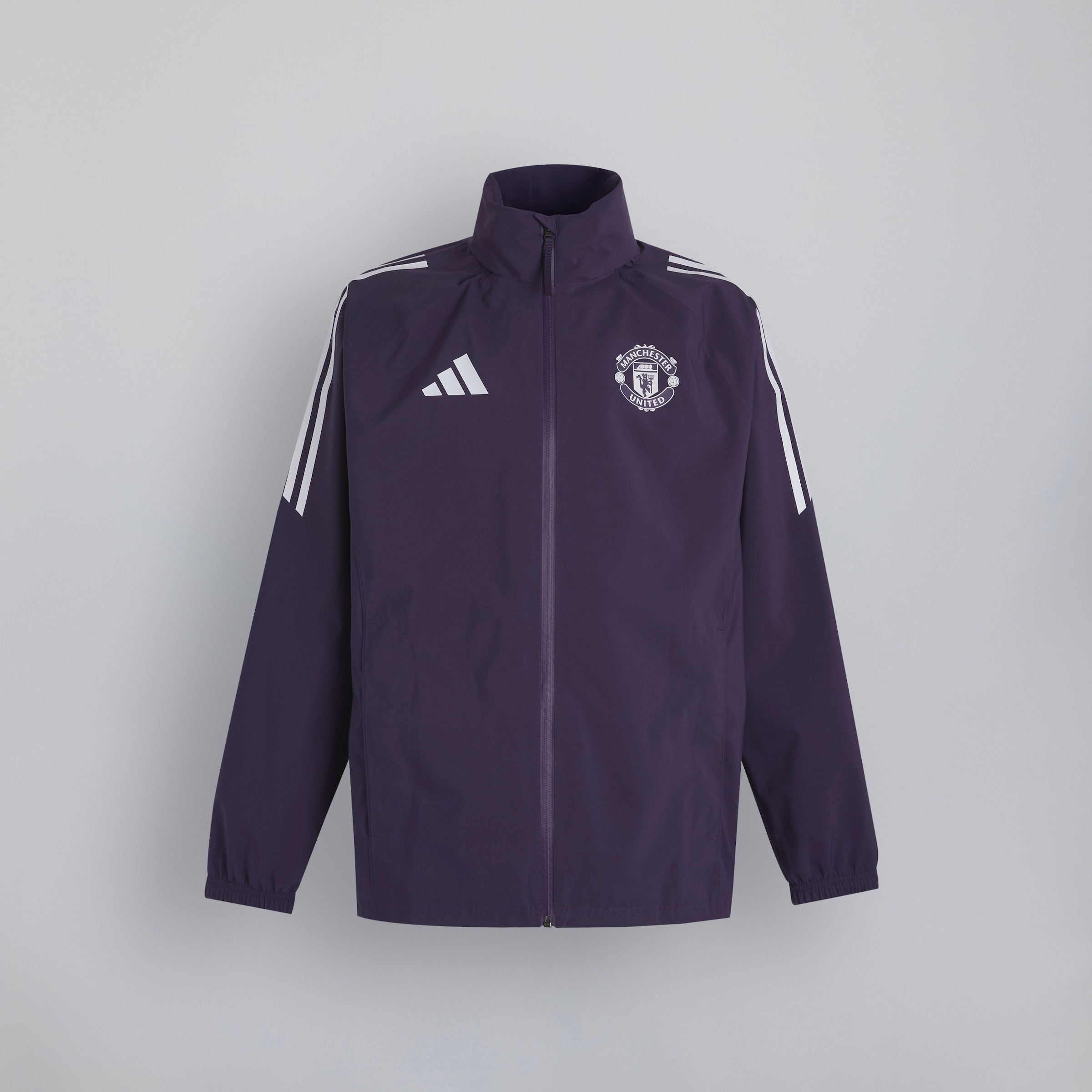 Manchester United Tiro 25 Competition Rain Jacket Purple Detail [7-8]