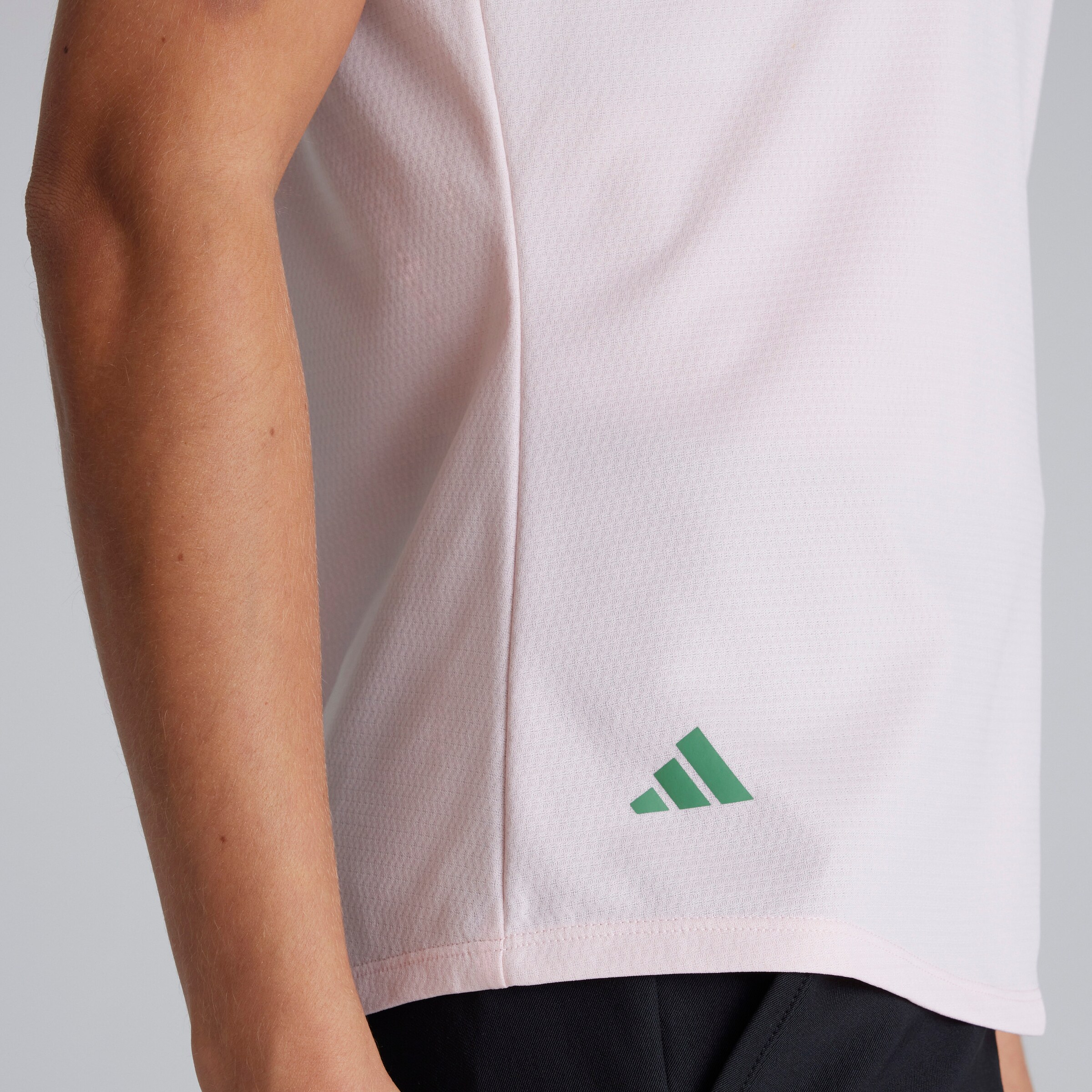 Manchester United x adidas Womens Golf Ultimate365 Printed Polo Shirt Pink Pink Detail [5-7]