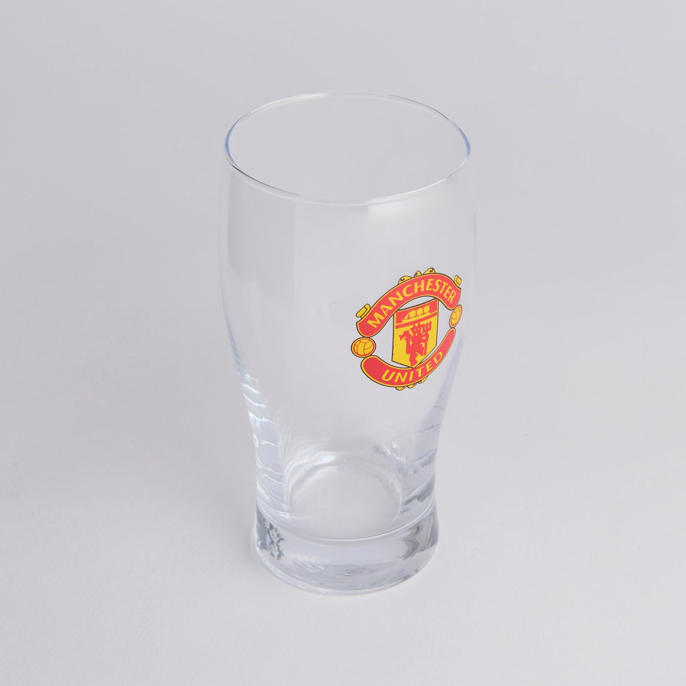 Manchester United Tulip Pint Glass Clear Detail [2-4]