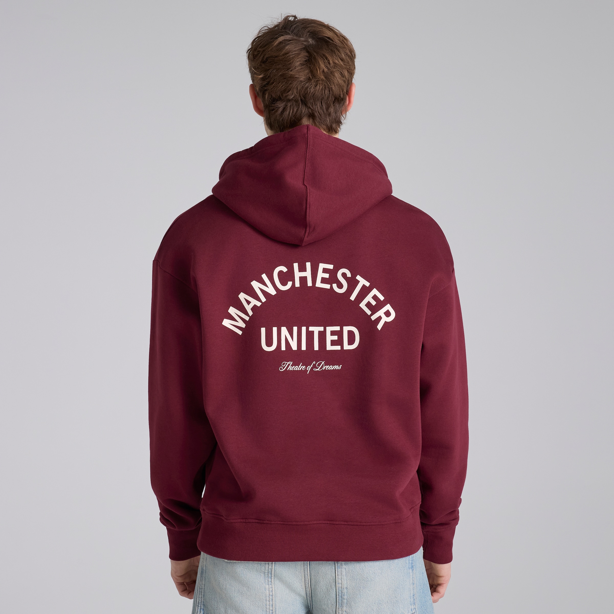 Manchester United Theatre of Dreams Hoodie Burgundy Rot Detail [2-6]