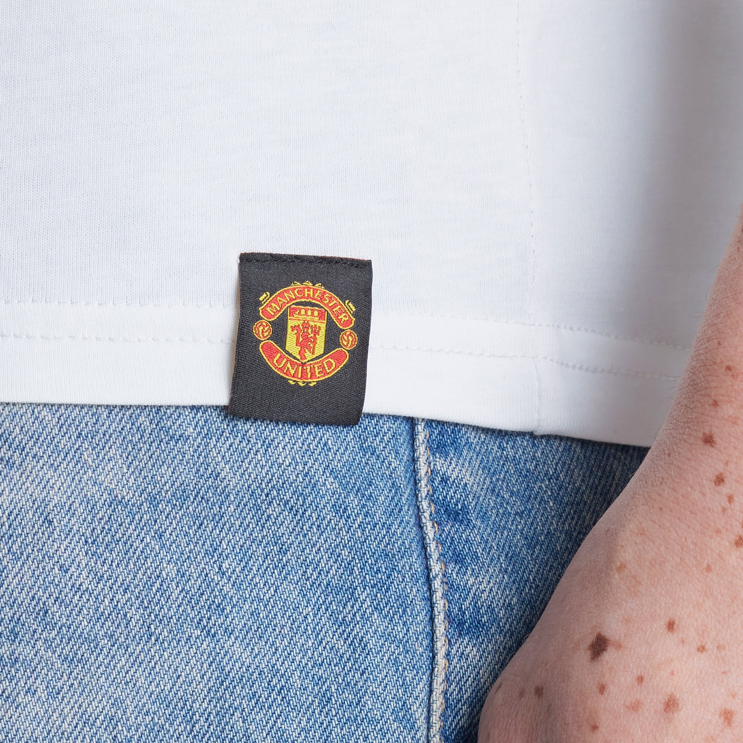 Manchester United Garnacho 17 T-Shirt White Blanc Détail [5-5]