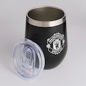 Manchester United Metallic Crest Travel Cup Black