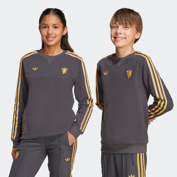Manchester United Terrace Icons Sweatshirt Kids Negro
