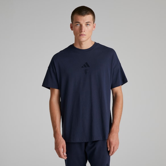 Manchester United x adidas Mens ALL SZN T-Shirt Navy Navy blue